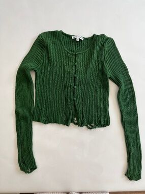 SIGNATURE8 green sweater, size S